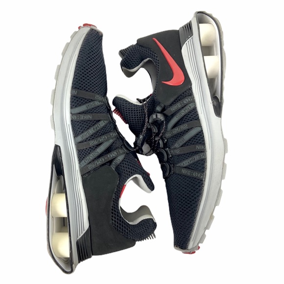 Nike Shox Gravity Running Shoe 12 Black Red Gray - Picture 8 of 15